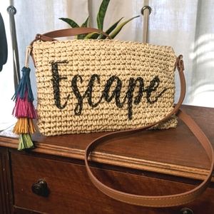 NWOT INC Int'l Concepts "Escape" straw purse